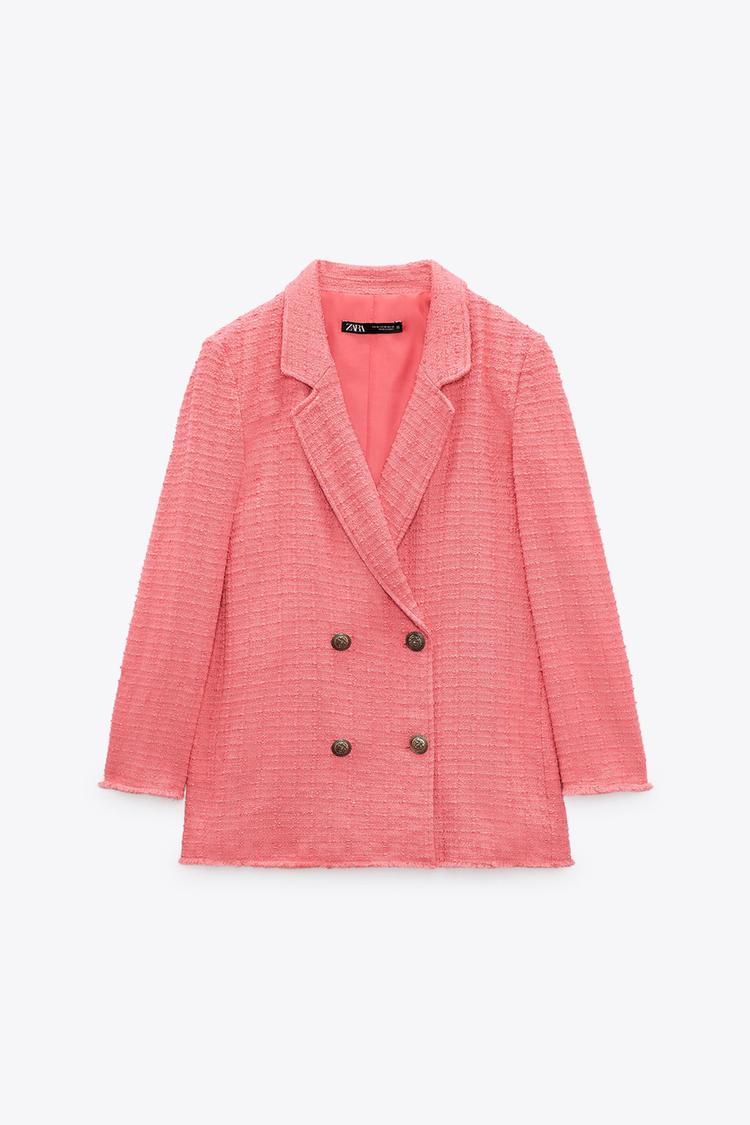 Zara coral blazer sales